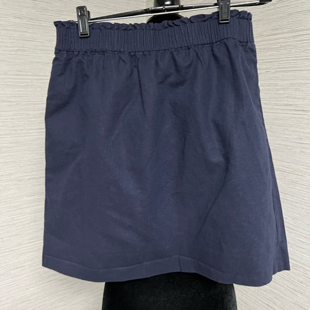 JCrew J.crew skirt linen size 6 - navy blue